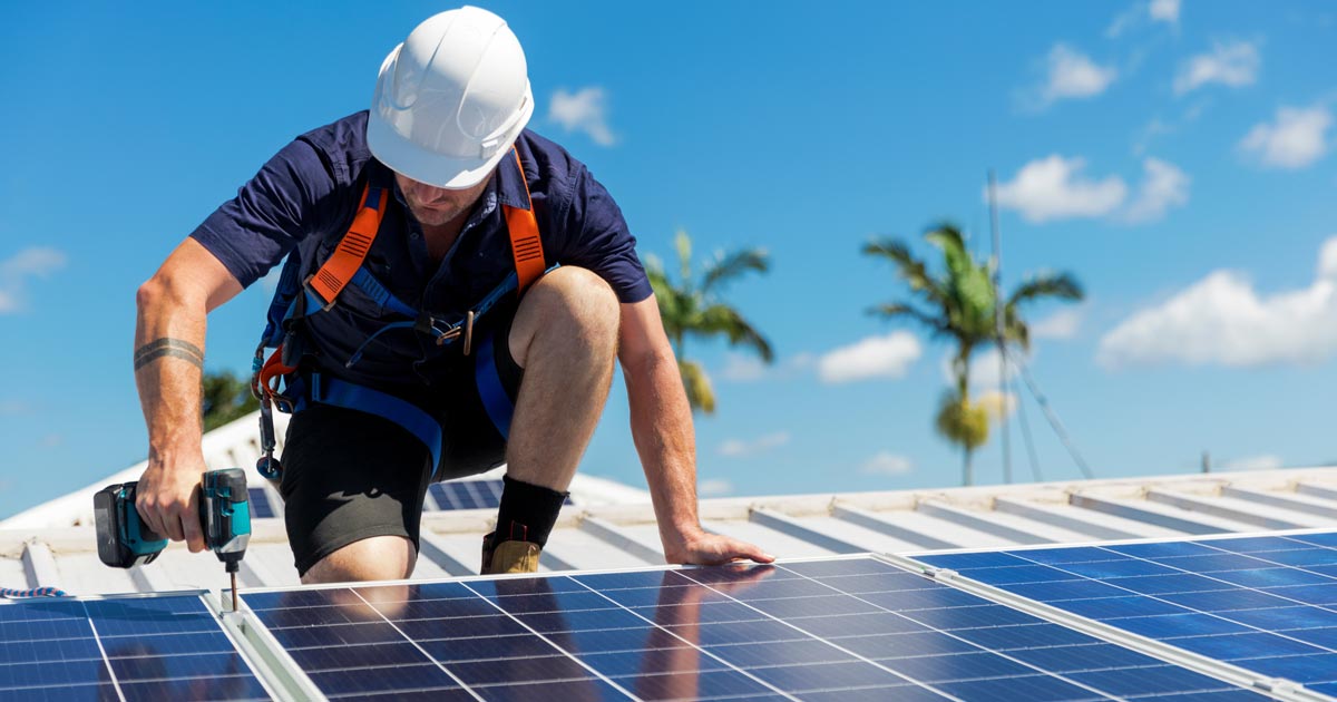 Solar Roof Installation Image