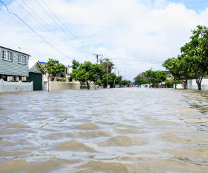 Flooded street image