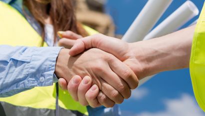 Shaking hands image